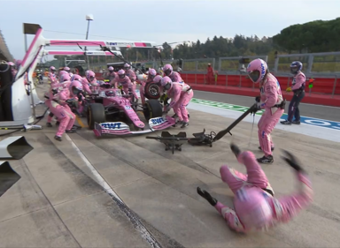 F1 Pit Stop Accident